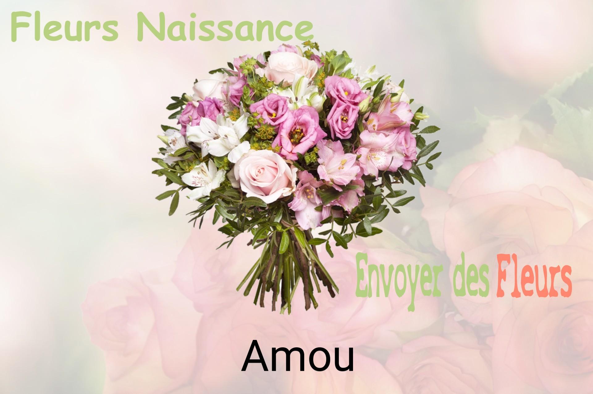Bouquet de fleurs de naissance livré à Amou